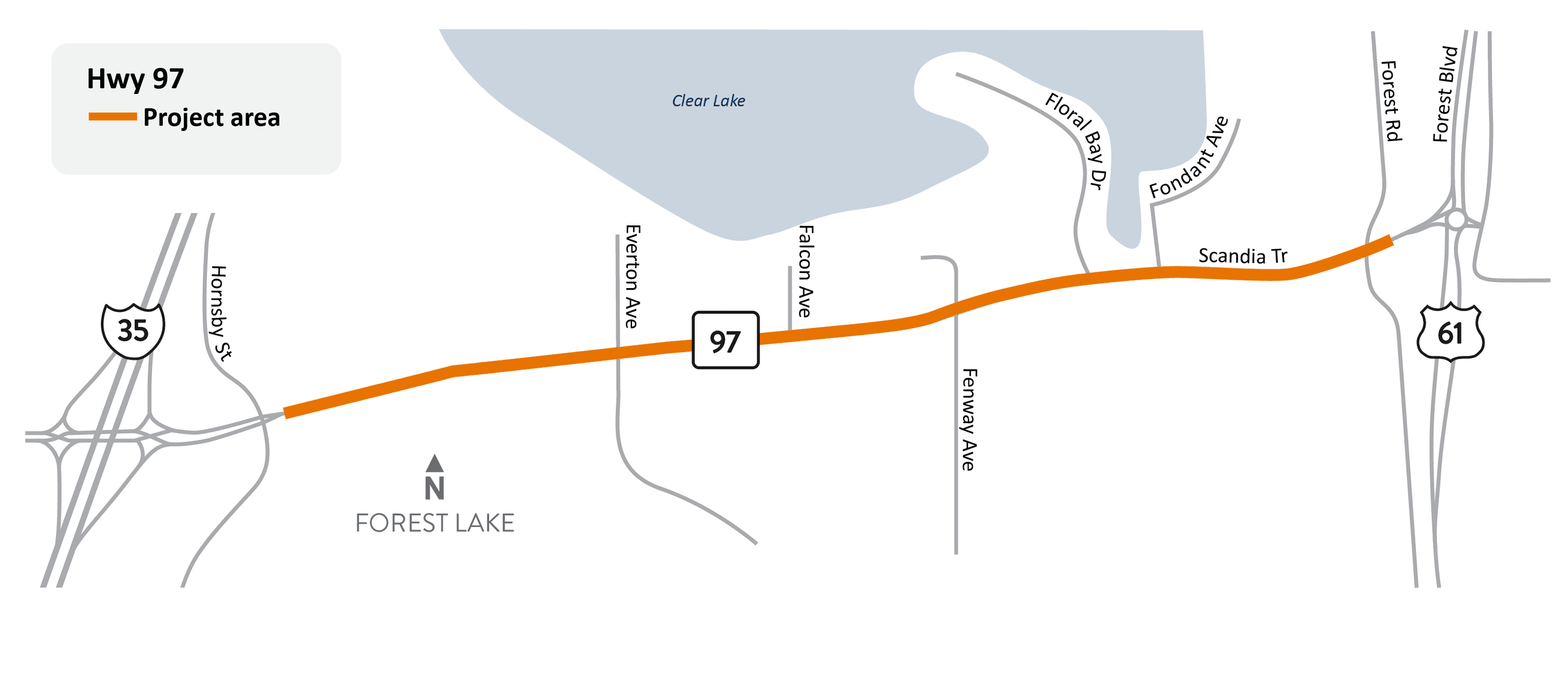 Hwy 97 Project Map