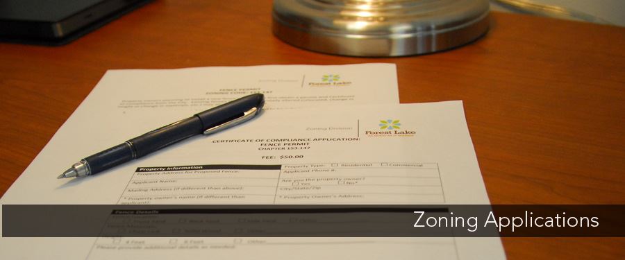 Zoning Aplication Header