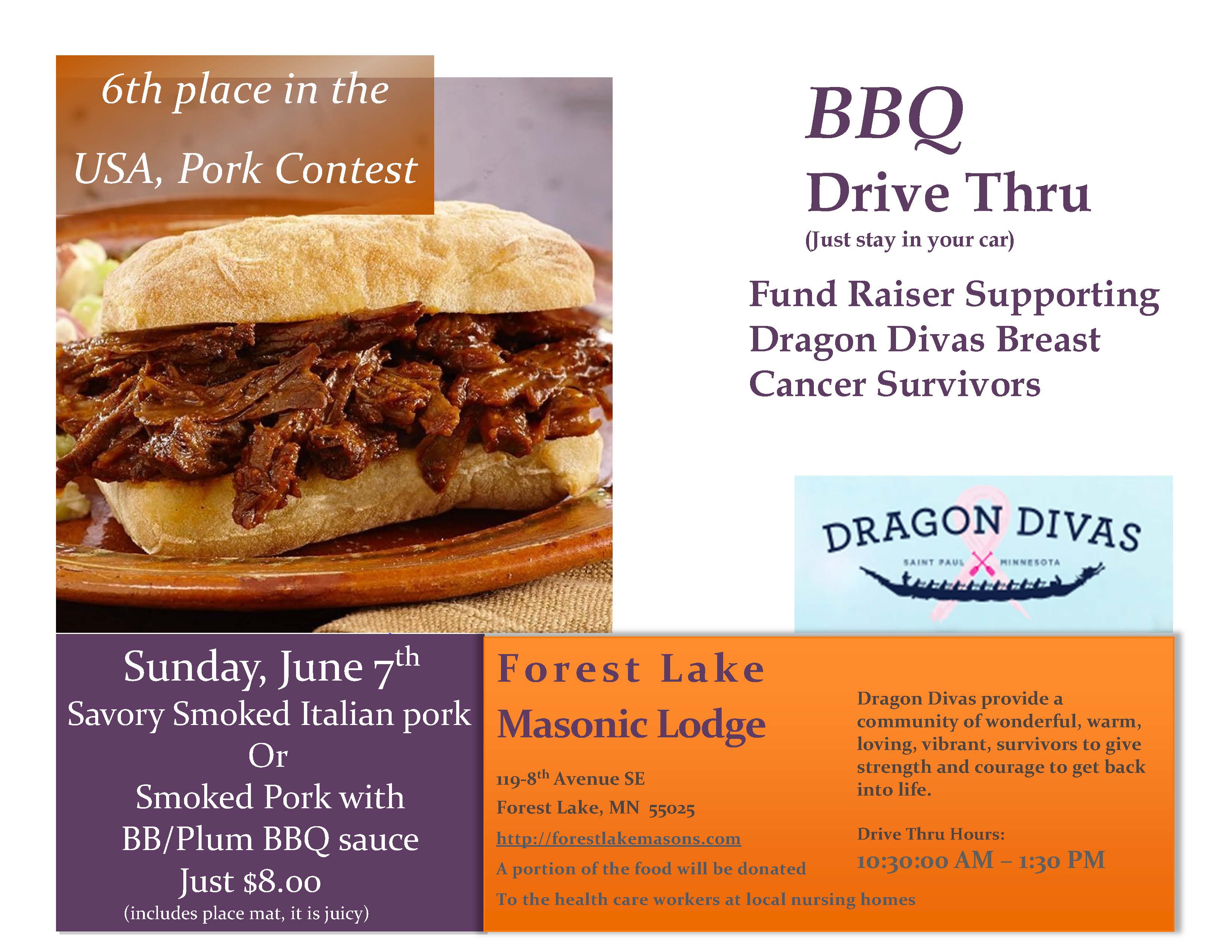 Forest Lake BBQ Drive Thru 06.07.20